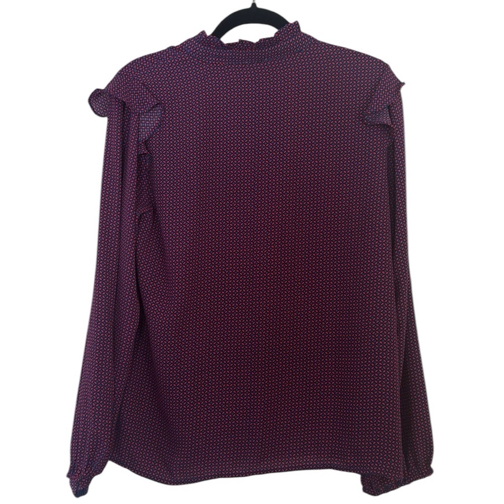 ๐ค J.CREW Patterned Ruffle Detail Blouse - Picture 5 of 6